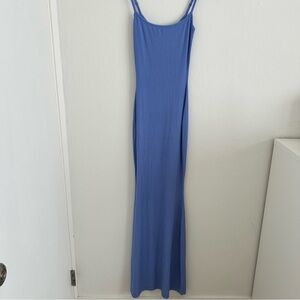 SKIMS Soft Lounge Long Slip Dress in Cielo size XS